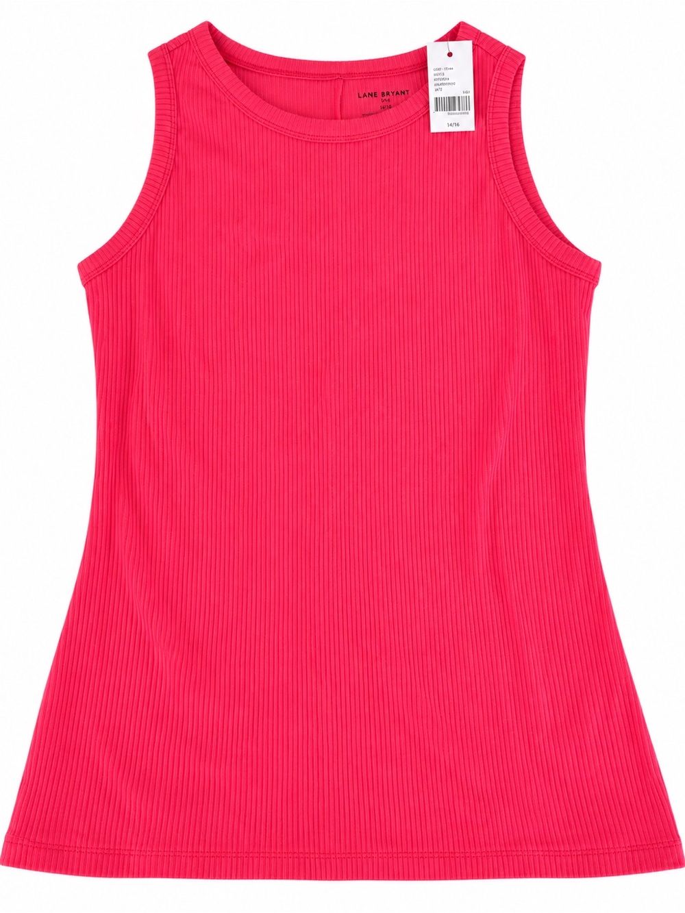 Lane Bryant Vibrant Ribbed Hot Pink Tank
